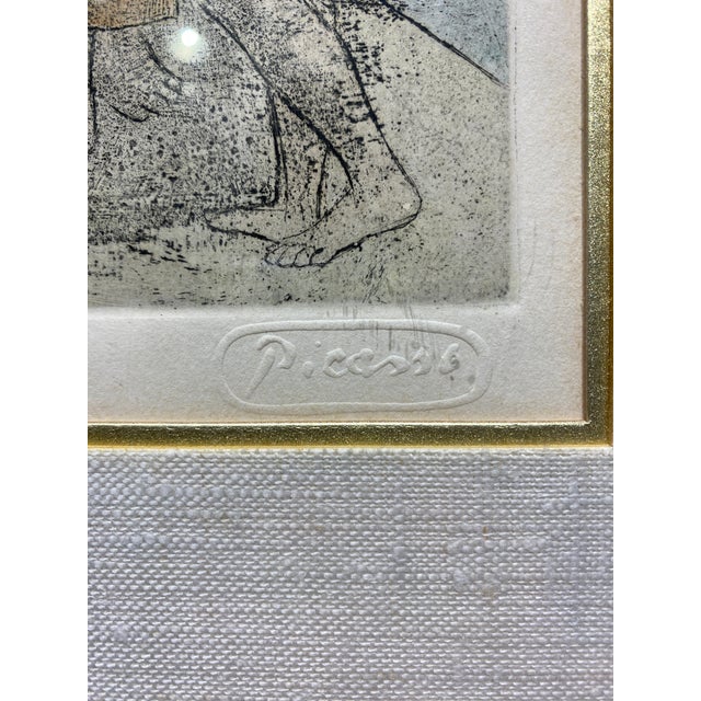 1980s Pablo Picasso "Groupe De Trois Femmes" (The Three Graces) Limited Edition Etching For Sale - Image 5 of 10