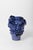 Anthropomorphic blue ceramic vase, Helder. Length (cm): 24 Width (cm): 26 Height (cm): 35