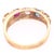 Metal 14 Karat Yellow Gold Band With Multicolored Semi Precious Stones For Sale - Image 7 of 9