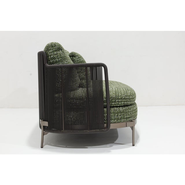 Green Minotti Outdoor Tape Sofa For Sale - Image 8 of 12