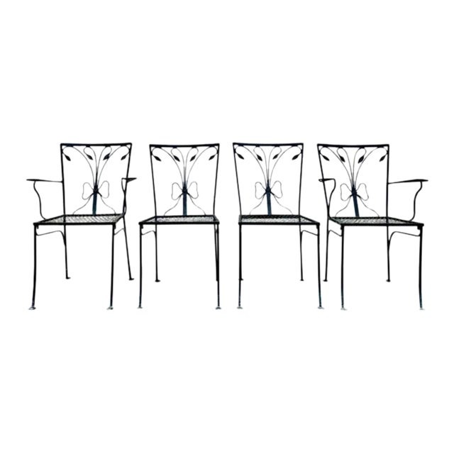 Vintage Salterini Garden Chairs - Set of 4, Attributed For Sale