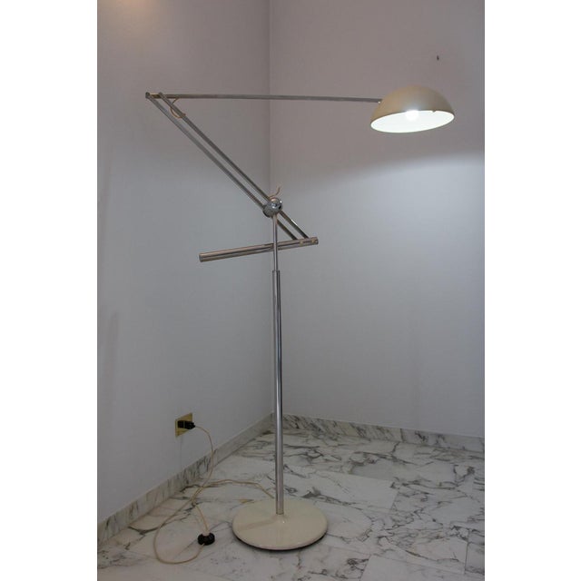Ivory Mod. 633 Giraffe Counterweight Floor Lamp by Goffredo Reggiani, 1964 For Sale - Image 8 of 17