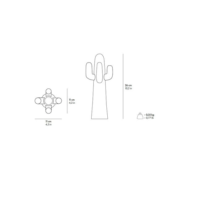 Gufram Guframini Metacactus Meta Cactus Miniature 1:8 Designed by Guido Drocco and Franco Mello Made in Italy Collectible Object For Sale - Image 10 of 10