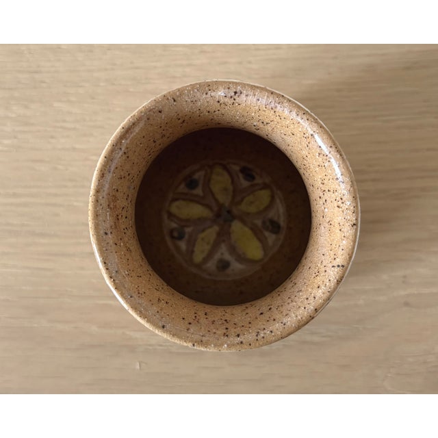 Folk Art American Studio Pottery Figural Vase With Woodland Motifs, New York For Sale - Image 3 of 6