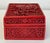 Wood Vintage Hand-Carved Chinese Cinnabar Lacquer Box For Sale - Image 7 of 10