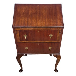 Vintage Writing Desk in Leather, 1930s For Sale