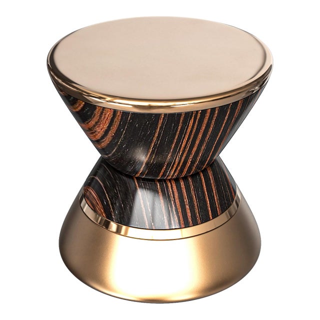 "L'uovo" Side Table With Bronze, Handmade Bizimyer Furniture. Unmatched. Unrivalled. Designed by Hasan Samet Bizimyer....