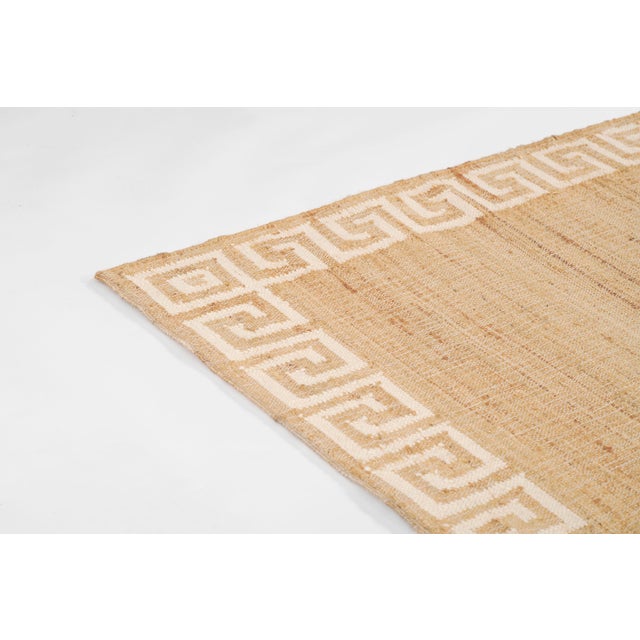 Erin Gates by Momeni Orchard Ivory Greek Key Hand Woven Rug 5'X8' For Sale - Image 9 of 12
