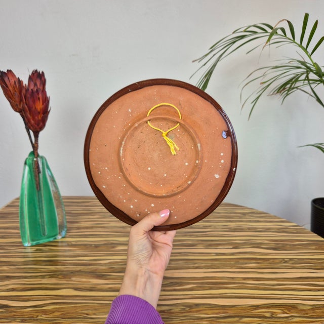 Ceramic Mid-Century Ceramic Wall Plate from Łysa Góra, Poland, 1960s For Sale - Image 7 of 8
