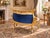 1980s 1980s French Artisan Louis XVI Blue Beech Settee For Sale - Image 5 of 10
