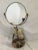 English Vintage Silver Plate Shaving Mirror For Sale - Image 3 of 9