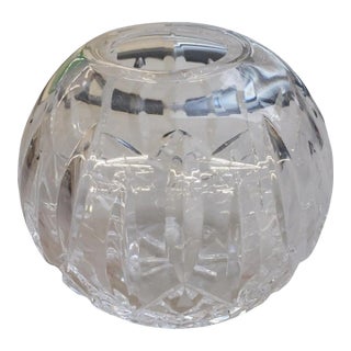 Original Waterford Cut Crystal Ball Candle Holder For Sale