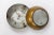 1950s 1950s Spanish Round Gilt Metal Wall Sconces - a Pair For Sale - Image 5 of 10