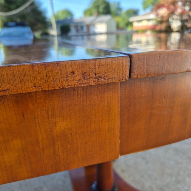 1992 Baker Furniture Palladian Oval Extension Dining Table French Empire Biedermeier Neoclassical For Sale - Image 14 of 18