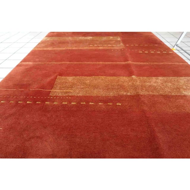 1970s Handmade Vintage Tibetan Khaden Rug 5.6' X 7.8' For Sale In New York - Image 6 of 13