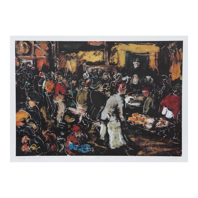 Bogdan Grom, Homage to Brueghel, Lithograph For Sale