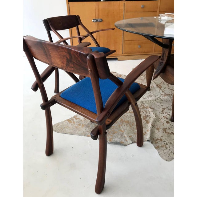 American Rare Pair of Wishbone Chairs by Arthur Espenet Carpenter For Sale - Image 3 of 5