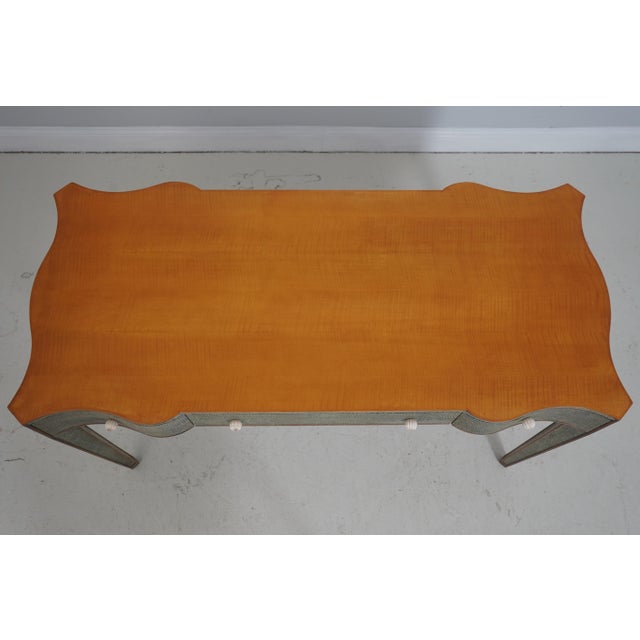 Theodore Alexander Hollywood Regency Snake Skin Desk For Sale In Philadelphia - Image 6 of 18