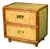 Single Faux Bamboo Wrapped Rattan Nightstand For Sale