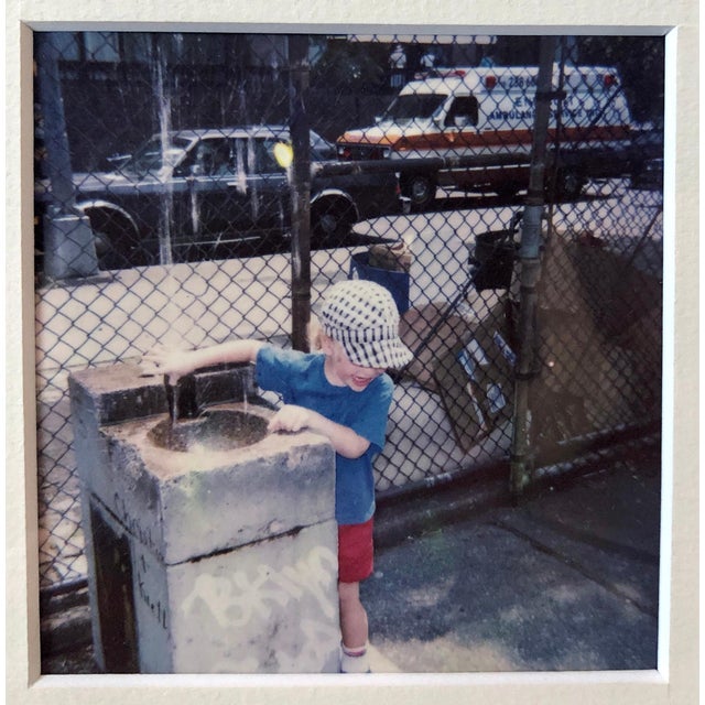 Loren Munk, Mixed Media Neo Expressionist Photo Collage Painting Drawing Kids in NYC Park, 1989 For Sale - Image 4 of 8