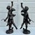 Metal Vtg. Large Bronze Neo-Classic Style Cherub Candle Holders For Sale - Image 7 of 14