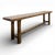 Vintage Rustic Oak Bench For Sale
