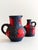 Vintage Mid-Century Fat Lava ceramic jugs by Marei Keramiks, handmade in West Germany circa the 1960s. The distinctive Fat...