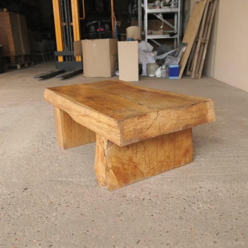 Rustic Oak Coffee Table For Sale - Image 6 of 9