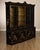 High Quality American Made Large Scale China Display Cabinet By Union National Featuring Black Lacquer Finish With Hand...