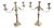 Antique Victorian Ornate Silver-Plated Candelabras, 1860, Set of 2 For Sale