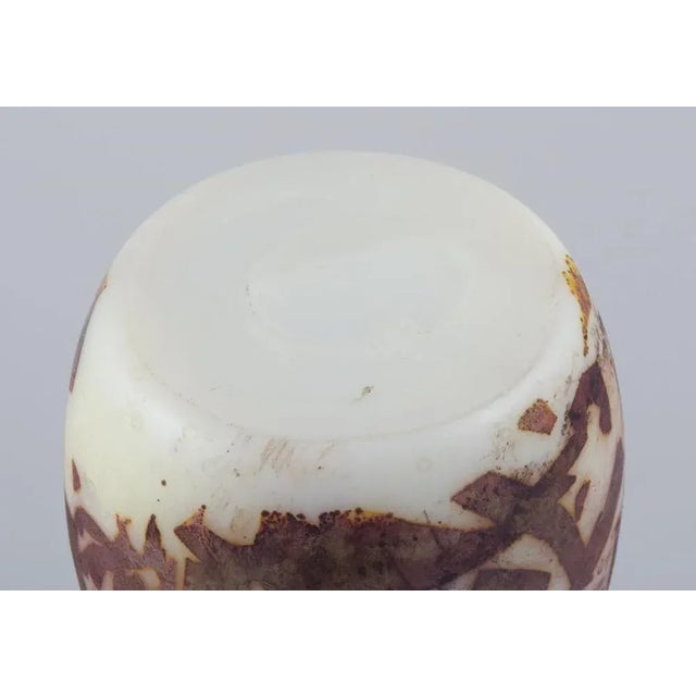 Brown Tall Narrow-Necked Murano Glass Vase from Cenedese, 1960s For Sale - Image 8 of 10