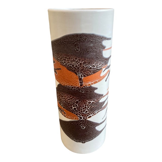 1970s Royal Haeger Earth Wrap Cylinder Vase For Sale