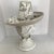 1940s Vintage Glazed Pottery Woman Wearing a Hat Sculpture For Sale - Image 5 of 13