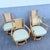 Boho Chic Boho Chic Rattan Cane Back Swivel Dining Arm Chairs - Set of 4 For Sale - Image 3 of 9