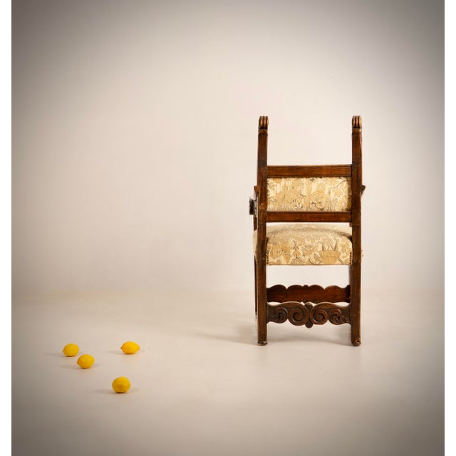 Medival French Armchair, France, 18th Century For Sale - Image 6 of 12