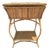 20th Century Boho Chic Rattan Table With Storage Compartment For Sale
