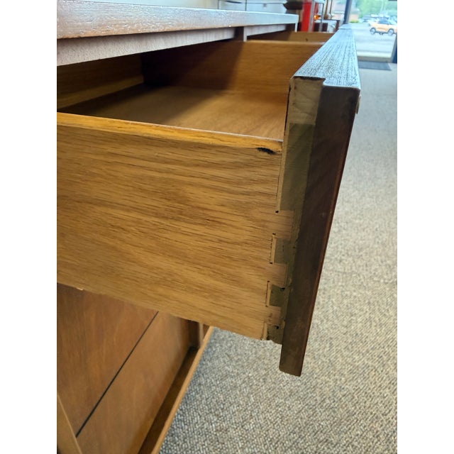 Mid Century Modern Walnut Nine Drawer by Basic Witz For Sale - Image 6 of 12