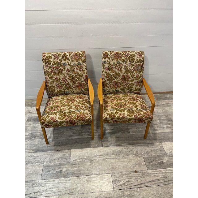 Set Vintage Retro Relax Chairs by Jiroutek, 1970 In very good condition Dims; H= 71/40 cm W= 59 cm D= 68 cm