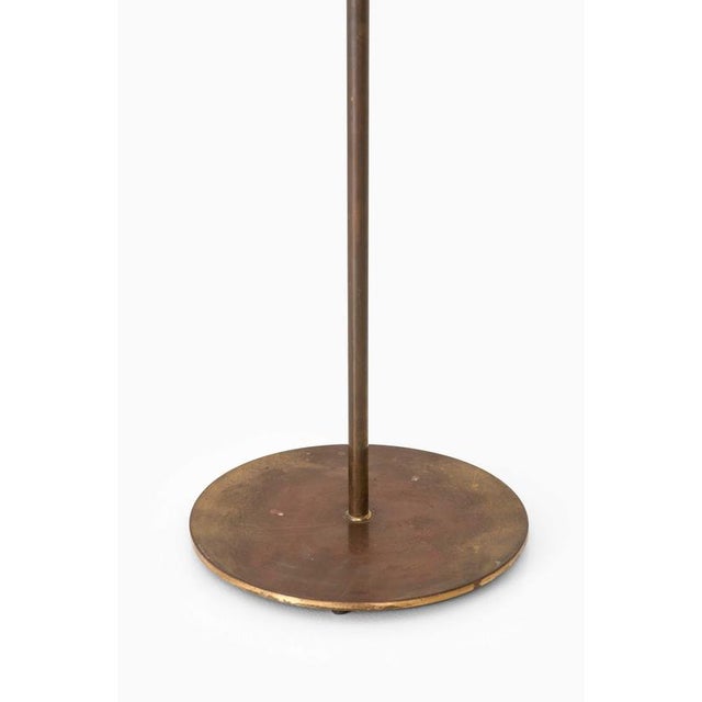 1960s Danish Modern Floor Lamp in Brass and Lacquer attributed to Thomas Valentiner, 1960s For Sale - Image 5 of 11
