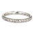 1920s Antique Deco Wedding Band 18 Karat White Gold Flower Pattern Vintage size 6.5 For Sale