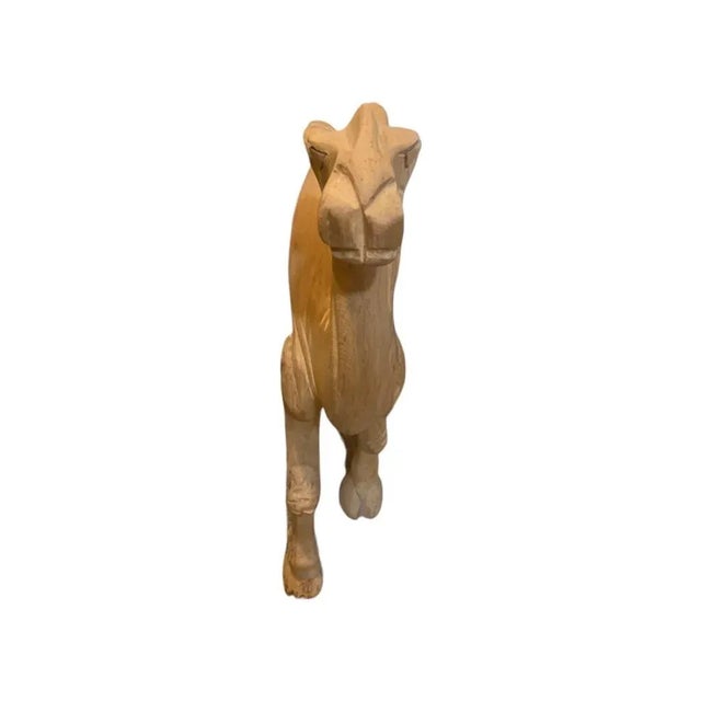 Wood 1990s Walnut Camel Decor Figurine For Sale - Image 7 of 8
