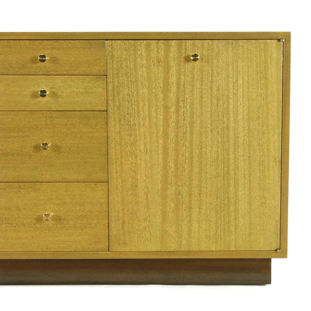 Harvey Probber Bleached Ribbon Mahogany Long Cabinet For Sale In Chicago - Image 6 of 9