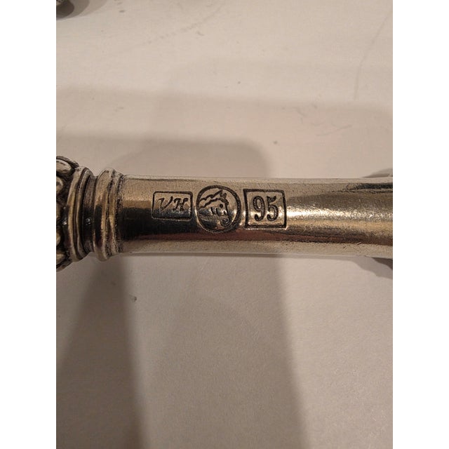 1990s Vagabond House Pewter and Stainless Flatware Medici Pattern 19 Pieces For Sale In San Antonio - Image 6 of 12
