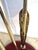 Rare Antonio Pavia Brass and Red Lacquered Wood Stork Floor Lamp Circa 1980s For Sale - Image 13 of 17