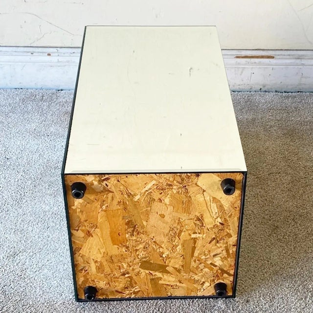 Silver Postmodern Mirrored Pedestal Side Table For Sale - Image 8 of 9