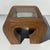 Gabriella Crespi 1970s Vintage Split Reed and Glass Waterfall Side Table For Sale - Image 4 of 7