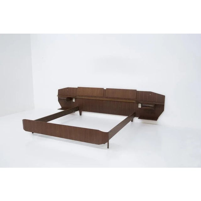 Vintage Italian Double Bed with Bedside Tables attributed to Ico & Luisa Parisi, 1950 For Sale - Image 12 of 12