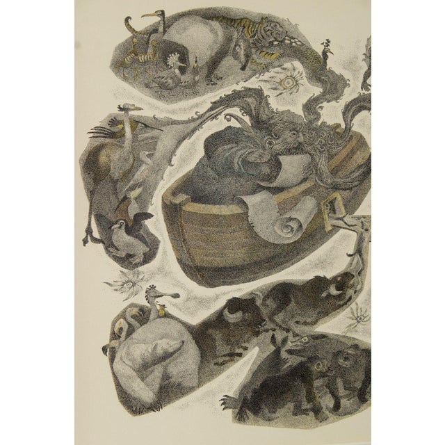 Oliver Grimley Pen and Ink Drawing, Noah's Ark For Sale - Image 10 of 12