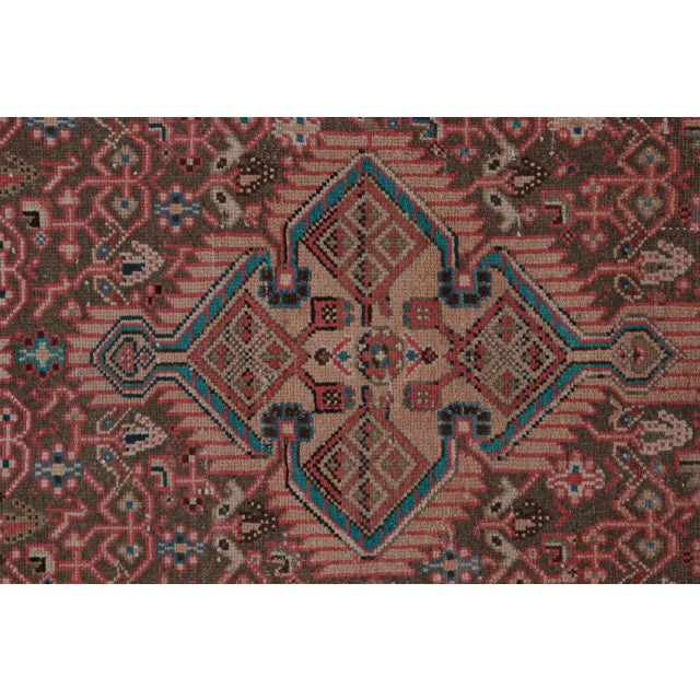 1970s Vintage Persian Runner With Red, Beige-Brown Patterns by Rug & Kilim For Sale - Image 5 of 7