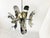 Silver Vintage Italian Chrome & Brass Chandelier, 1970s For Sale - Image 8 of 13